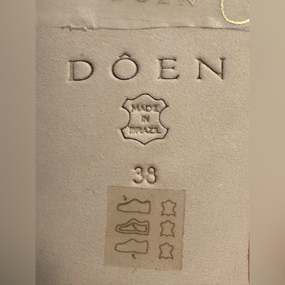 NWT Dôen Casimira Leather Sandal Red Nappa Size 38 - Picture 9 of 11